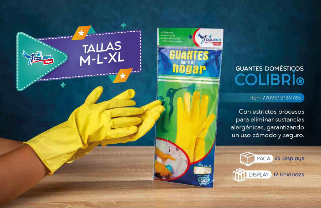 guantes lavar colibri